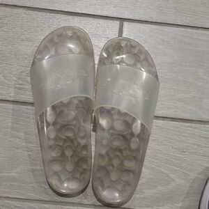 Coach Transparent Slide Sandals
